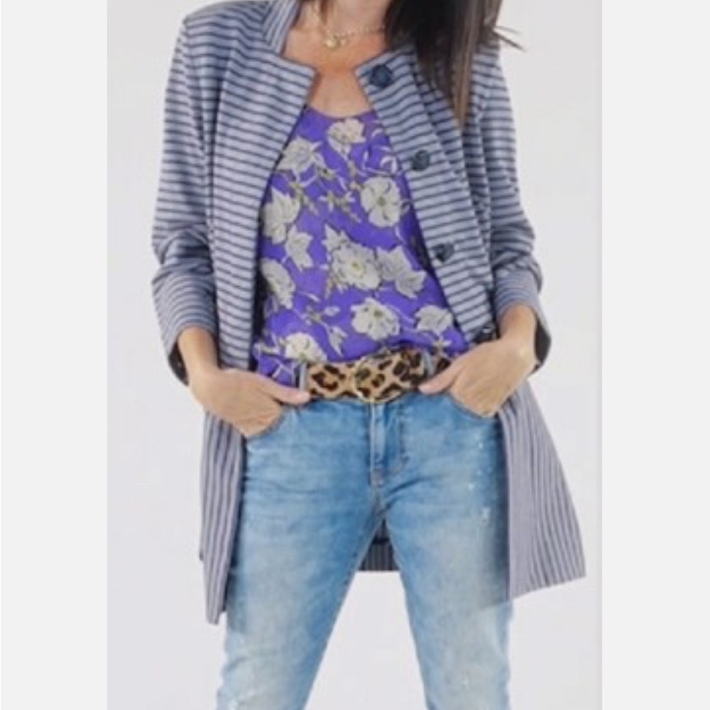 Final Price DROP 🎉 EUC Cabi Floral Purple Women's Top